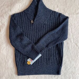 Cat & Jack BLue Mock Turtleneck Sweater Kids Size 4T NWT